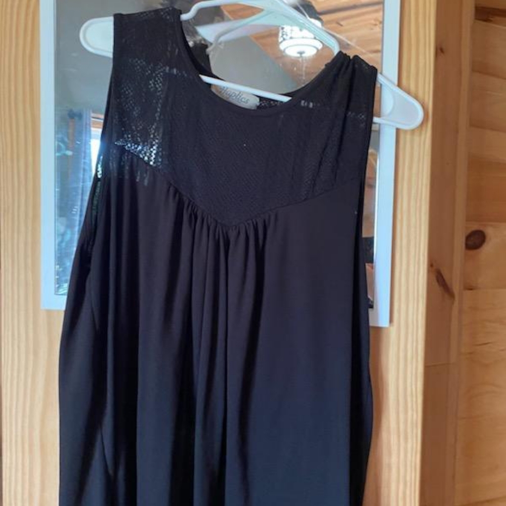 Black tank top